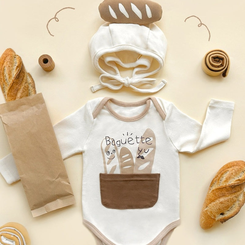 Baguette Baby Costume Onesie With Hat-152