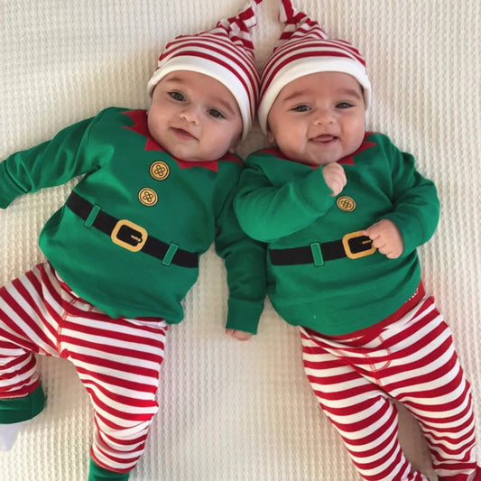 Baby Christmas Elf Costume Set Outfit- 22