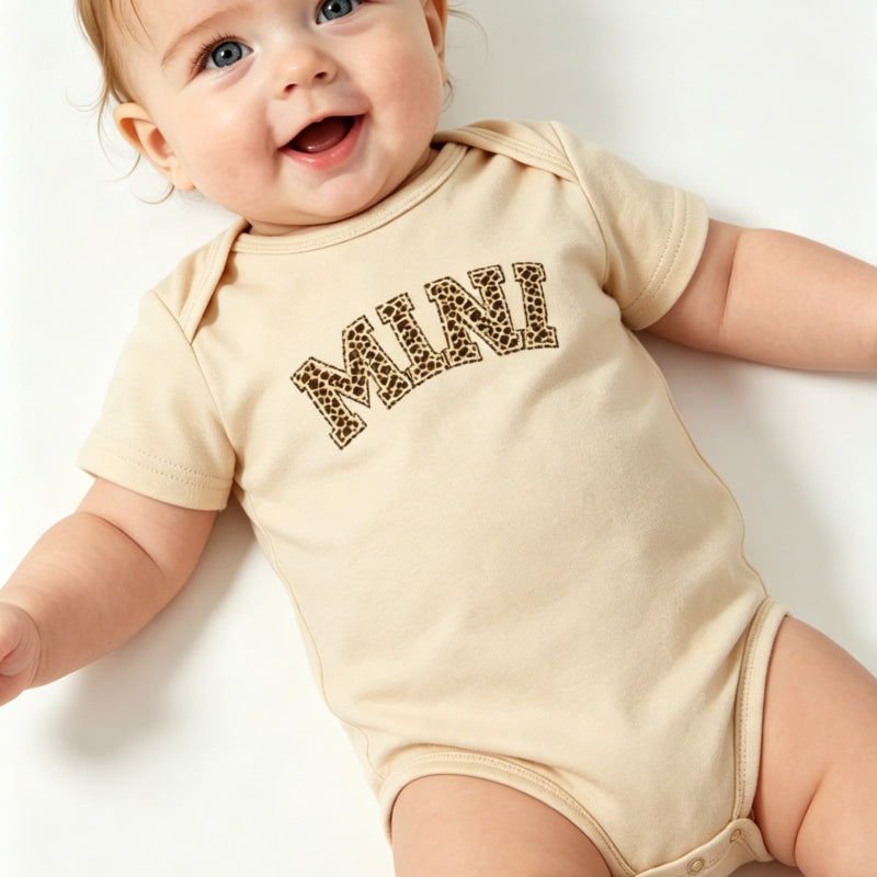 "MINI" Graphic Print Baby Onesie | Mama & Baby Matching Set | 0-24M