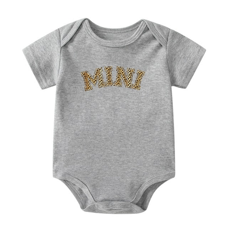 "MINI" Graphic Print Baby Onesie | Mama & Baby Matching Set | 0-24M