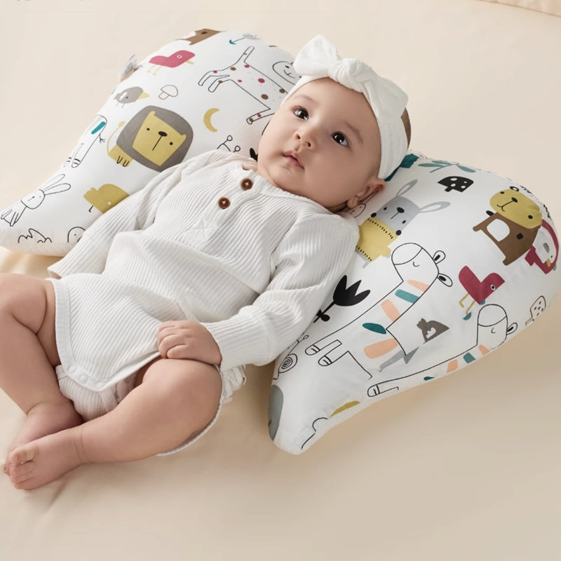 Baby Tummy Time Pillow - U-Shape Infant Support Pillow with 30° Incline