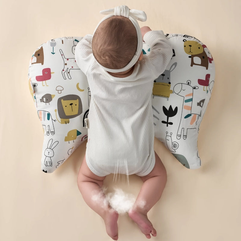 Baby Tummy Time Pillow - U-Shape Infant Support Pillow with 30° Incline