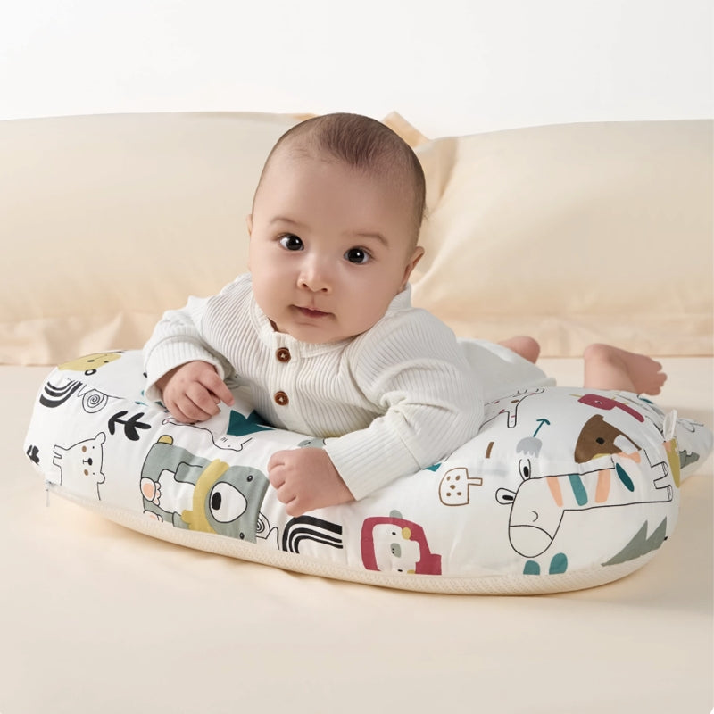 Baby Tummy Time Pillow - U-Shape Infant Support Pillow with 30° Incline