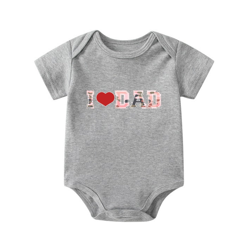 "I ❤️ DAD" Baby Onesie | Dad & Baby Matching Set | 0-24M