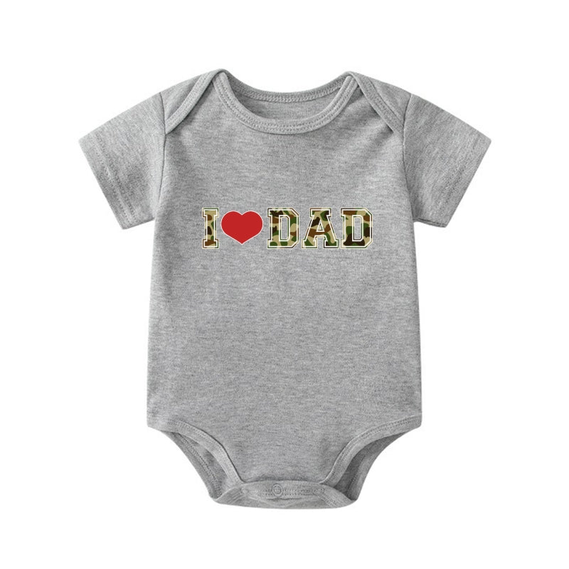 "I ❤️ DAD" Baby Onesie | Dad & Baby Matching Set | 0-24M