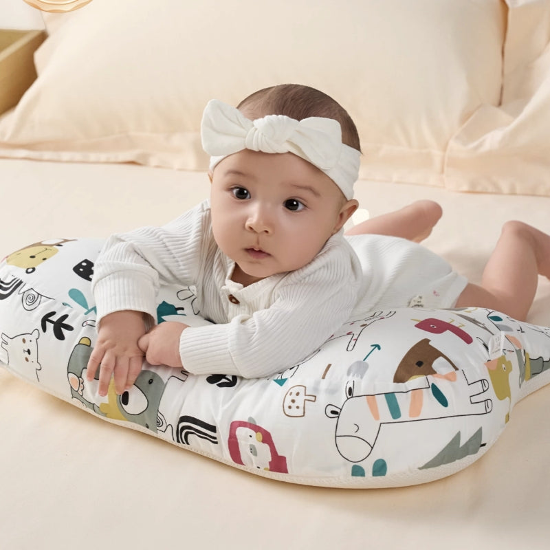 Baby Tummy Time Pillow - U-Shape Infant Support Pillow with 30° Incline