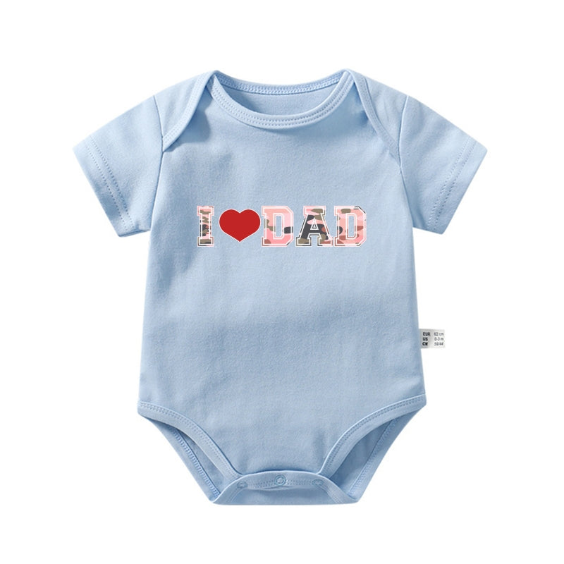 "I ❤️ DAD" Baby Onesie | Dad & Baby Matching Set | 0-24M