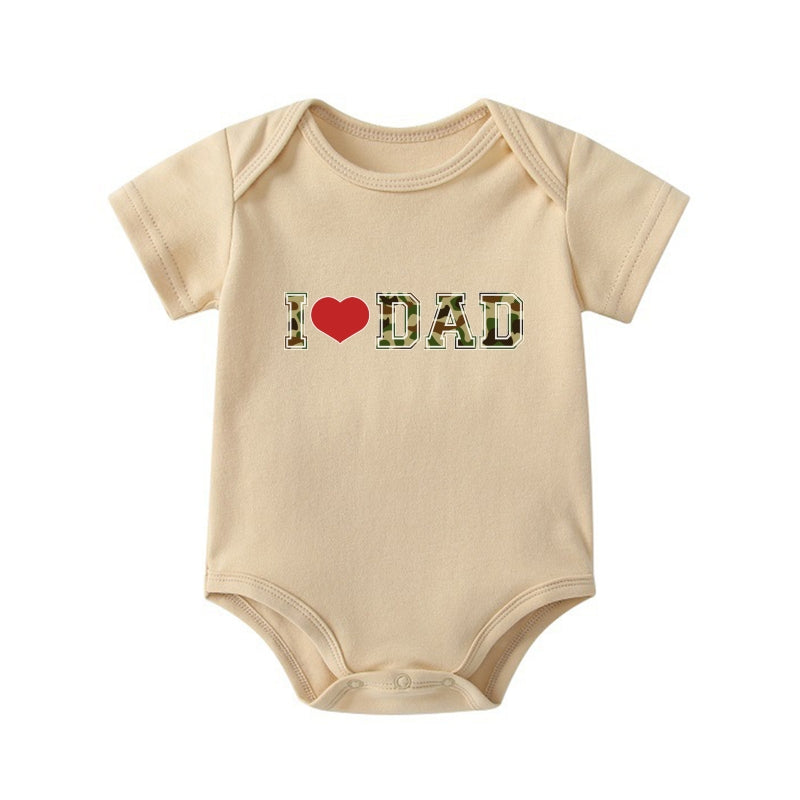 "I ❤️ DAD" Baby Onesie | Dad & Baby Matching Set | 0-24M