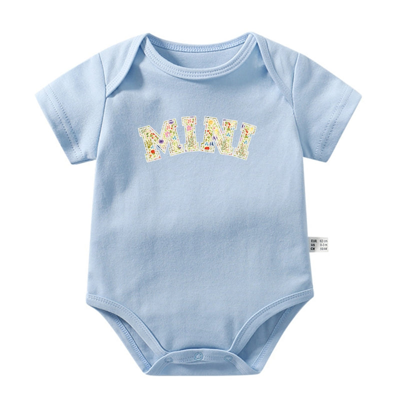 "MINI" Graphic Print Baby Onesie | Mama & Baby Matching Set | 0-24M