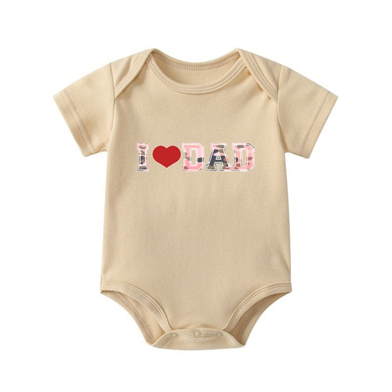 "I ❤️ DAD" Baby Onesie | Dad & Baby Matching Set | 0-24M