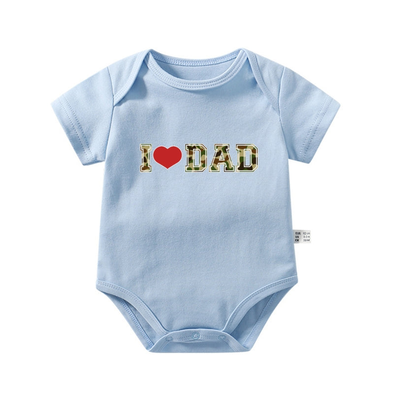 "I ❤️ DAD" Baby Onesie | Dad & Baby Matching Set | 0-24M