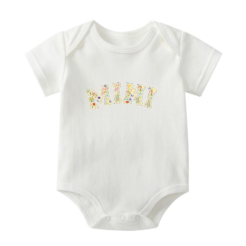 "MINI" Graphic Print Baby Onesie | Mama & Baby Matching Set | 0-24M