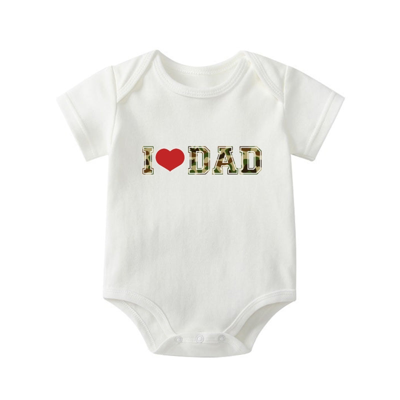 "I ❤️ DAD" Baby Onesie | Dad & Baby Matching Set | 0-24M