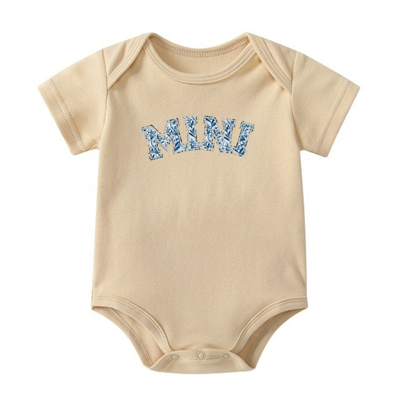 "MINI" Graphic Print Baby Onesie | Mama & Baby Matching Set | 0-24M