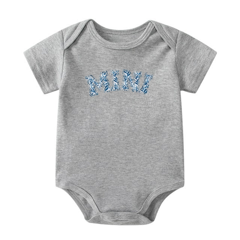 "MINI" Graphic Print Baby Onesie | Mama & Baby Matching Set | 0-24M