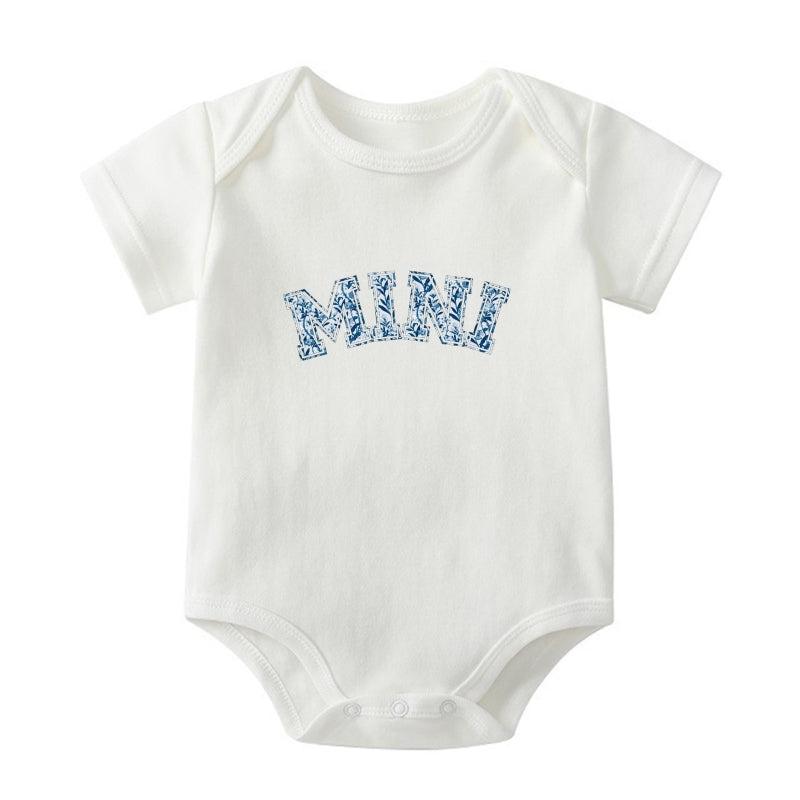 "MINI" Graphic Print Baby Onesie | Mama & Baby Matching Set | 0-24M