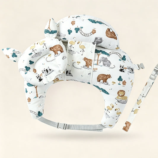Baby Nursing Pillow 3-Piece Set - U-Shape Waist Support Breastfeeding Pillow