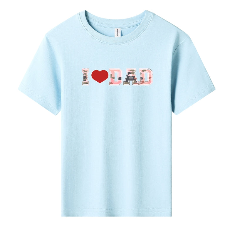 "I ❤️ DAD" Kids T-Shirt | Dad & Kids Matching Set | Ages 3.5-9