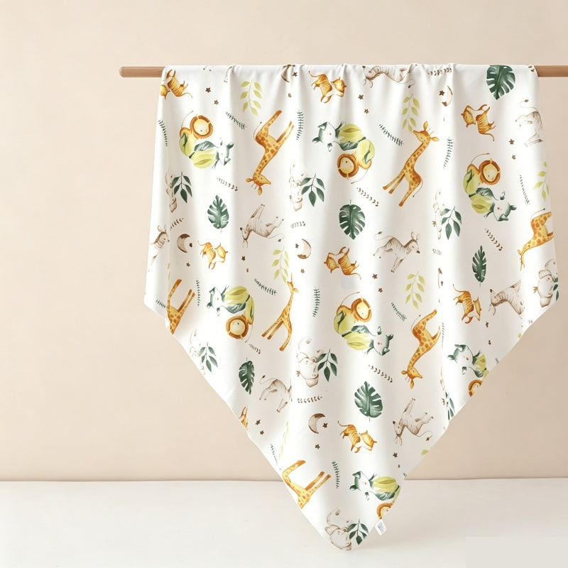 2 Pack Swaddle Blanket 100% Cotton | 90x90cm (35x35in) Newborn Wrap & Bath Towel