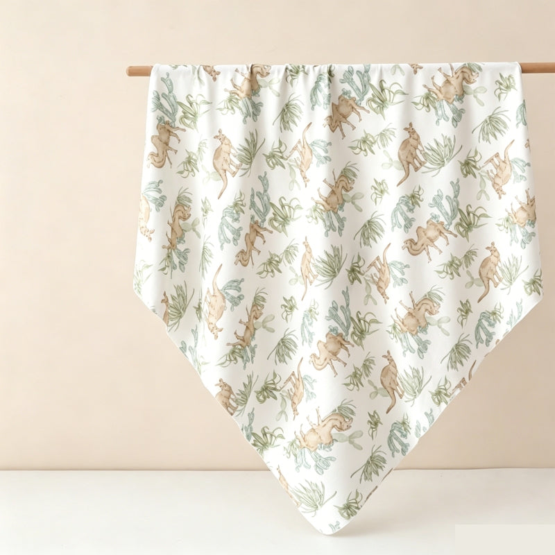 2 Pack Swaddle Blanket 100% Cotton | 90x90cm (35x35in) Newborn Wrap & Bath Towel
