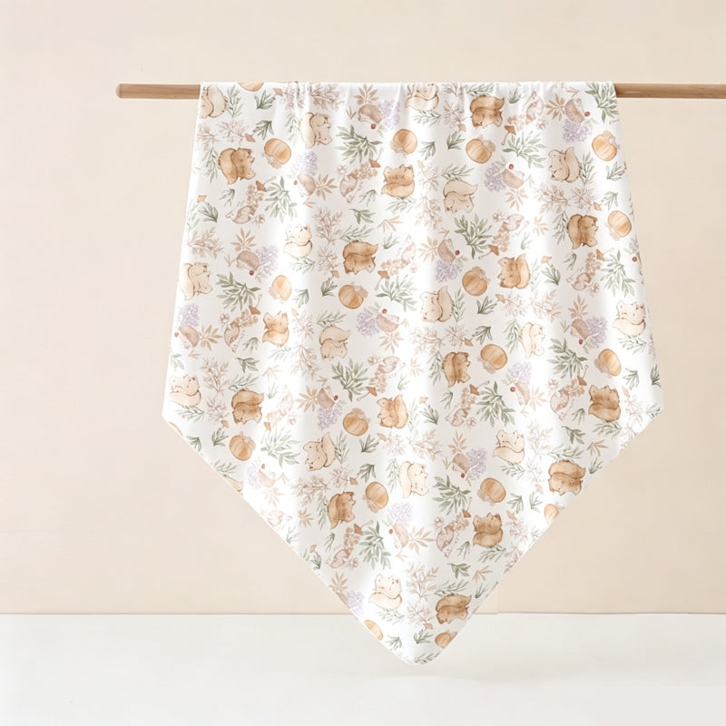 2 Pack Swaddle Blanket 100% Cotton | 90x90cm (35x35in) Newborn Wrap & Bath Towel