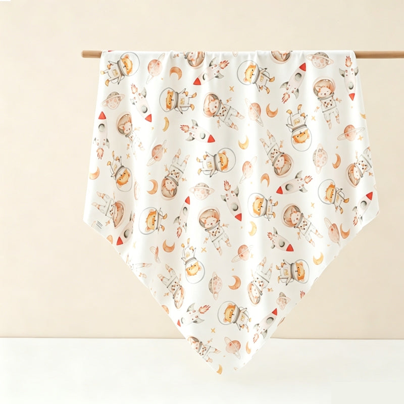 2 Pack Swaddle Blanket 100% Cotton | 90x90cm (35x35in) Newborn Wrap & Bath Towel