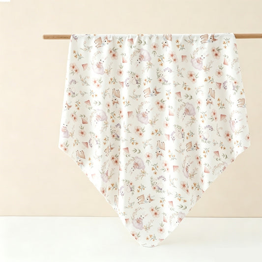 2 Pack Swaddle Blanket 100% Cotton | 90x90cm (35x35in) Newborn Wrap & Bath Towel