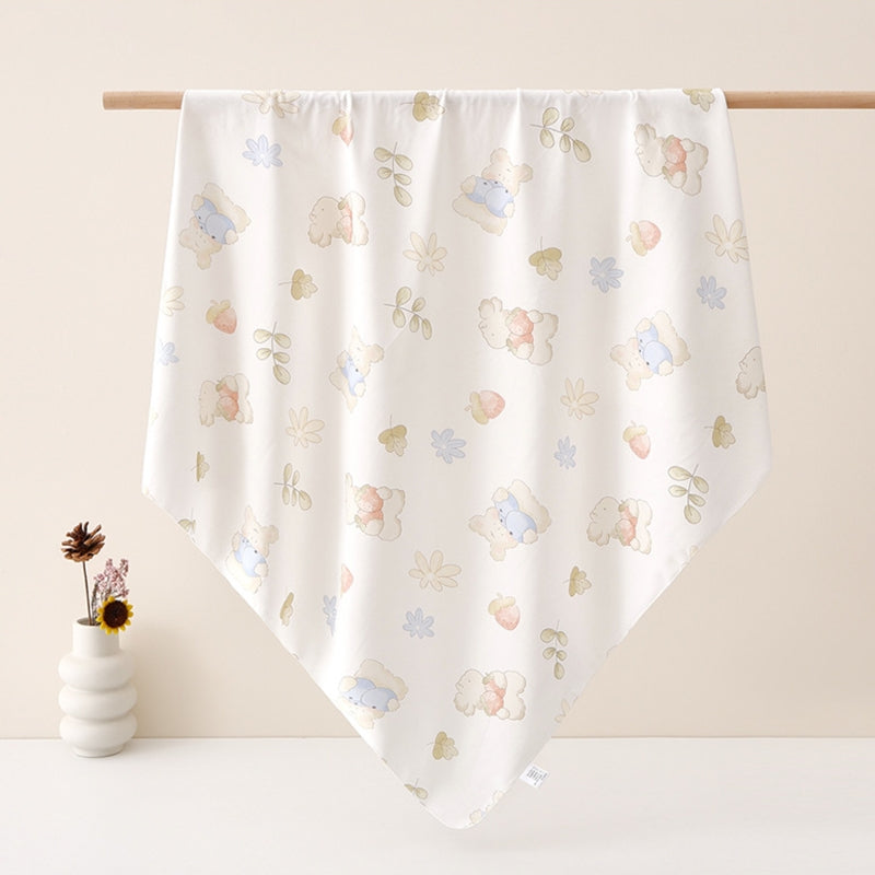 2 Pack Swaddle Blanket 100% Cotton | 90x90cm (35x35in) Newborn Wrap & Bath Towel