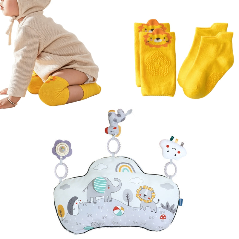Baby Tummy Time Pillow with Sensory Toys | Gas & Reflux Relief-21