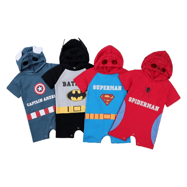 Baby Cartoon Hero Hooded Romper Costume-73