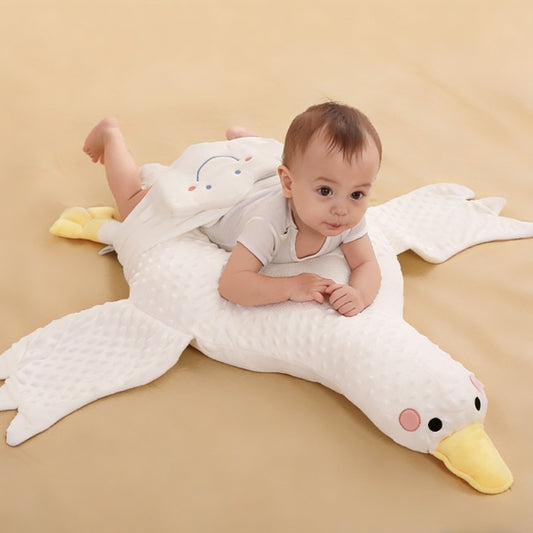 Baby Tummy Time Pillow White Goose Upgraded Colic Gas Relief Soothing Cushion Infant Support -161