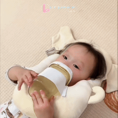 2-in-1 Baby Head Pillow & Bottle-Feeding Pillow Set