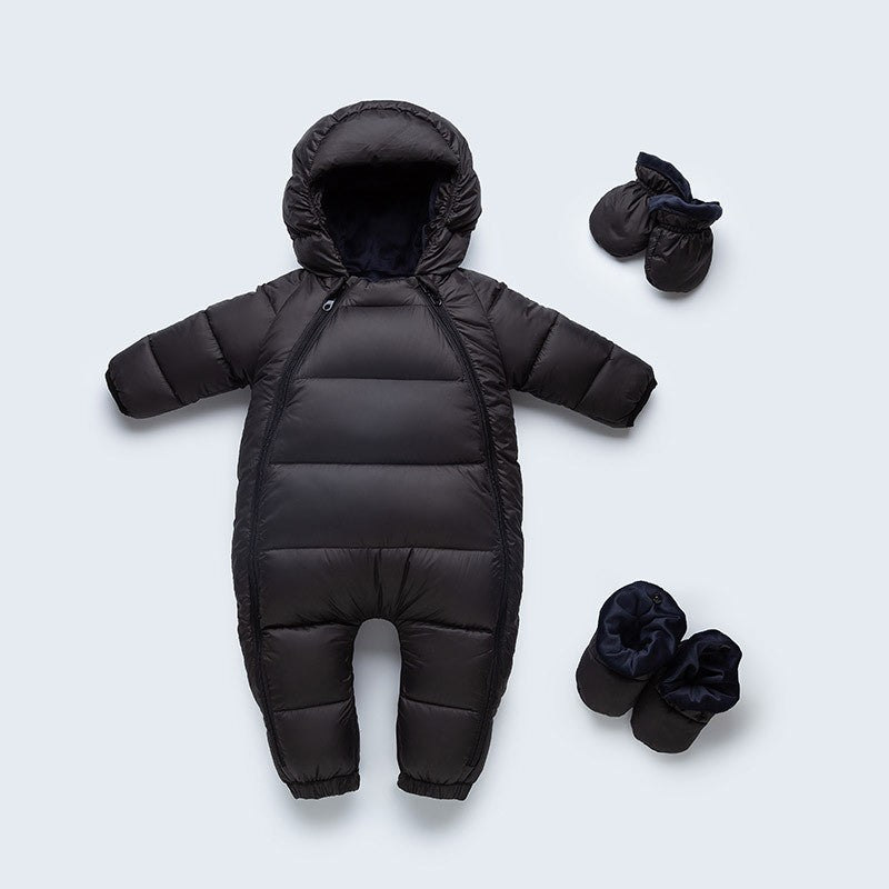 infant snow gear Baby Down Snowsuit