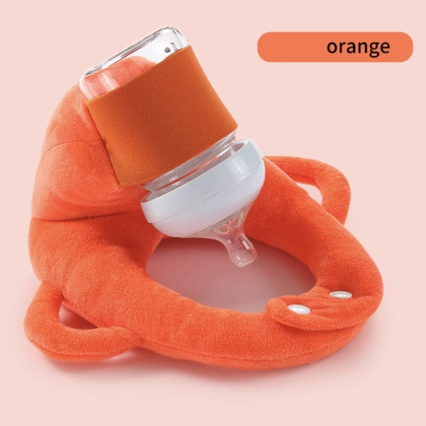 Baby Sleep Better - Baby Self Feeding pillow in Orange color for infant 3M+