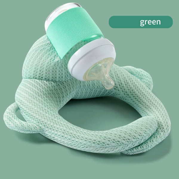 Baby Sleep Better - Baby self feeding pillow inGreen-Mesh Color for infants 3M+