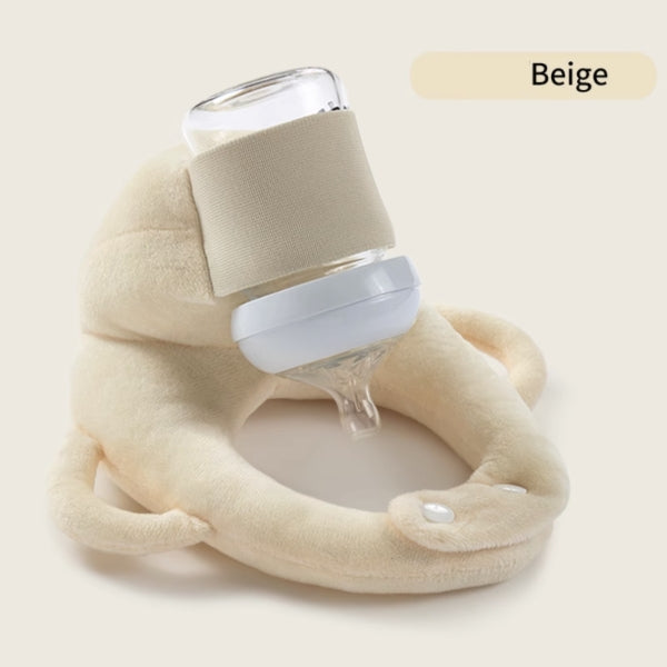 Baby Sleep Better - Baby self feeding pillow in Beige Color for infants 3M+