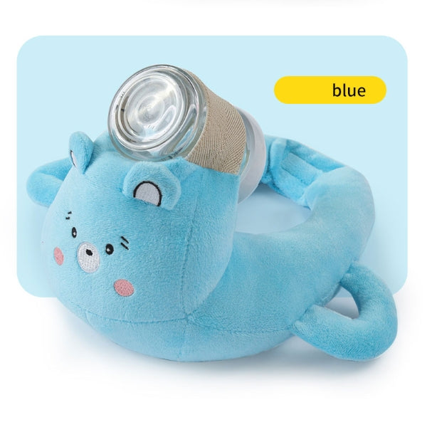 Baby Sleep Better - Baby self feeding pillow in Blue Cartoon Color for infants 3M+