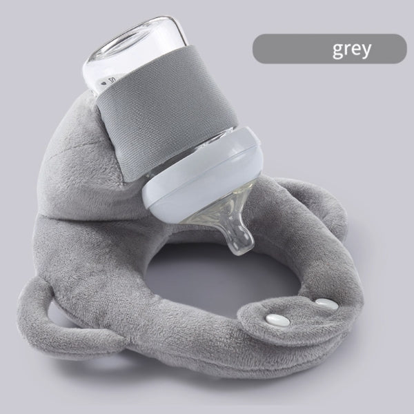 Baby Sleep Better - Baby self feeding pillow in [Grey color] for infants 3M+