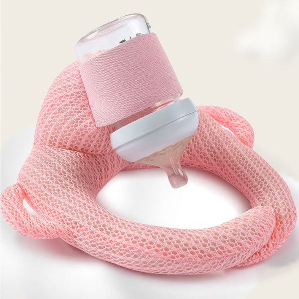 Baby Sleep Better - Baby self feeding pillow in Pink-Mesh Color for infants 3M+