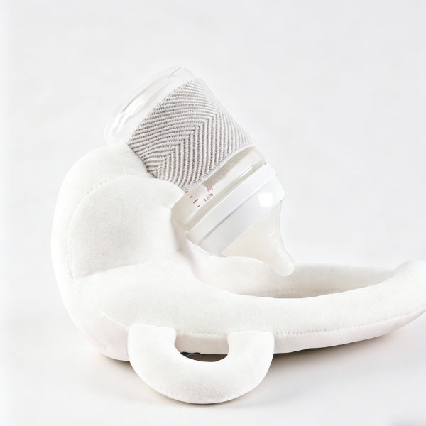 Baby Sleep Better - Baby self feeding pillow in white Color for infants 3M+
