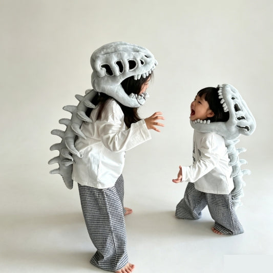 Baby dinosaur skeleton costume with detachable hood kids Halloween