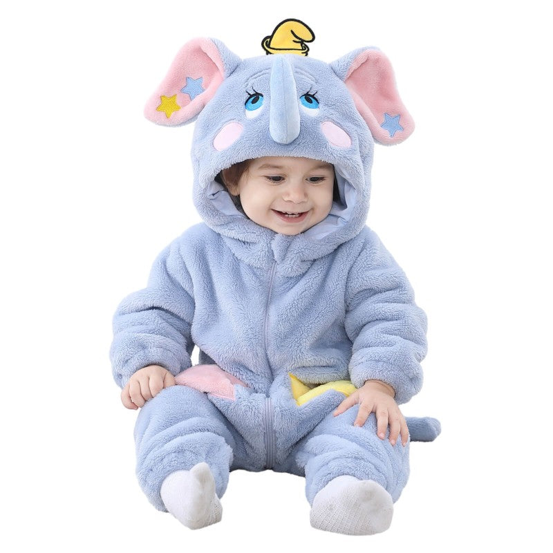 Baby Dumbo Elephant Toddler Costume Jumpsuit Winter Outfit-141