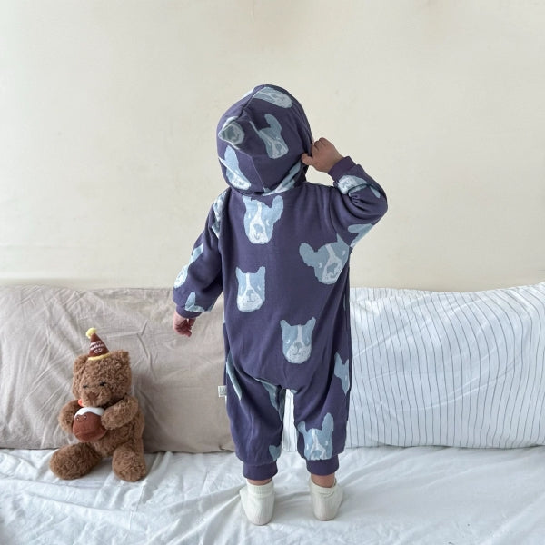 Organic Cotton Hooded One-Piece Sweatshirt-523