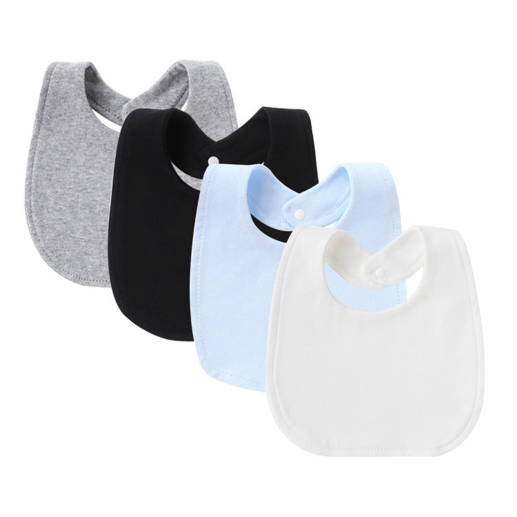 4-Piece Baby Bib Set Double Layer Pure Cotton Square Bibs-316