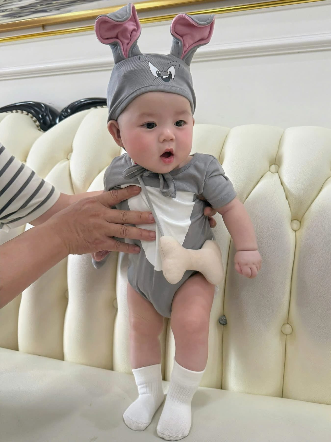 Baby Boy Costume Spike Onesie-217