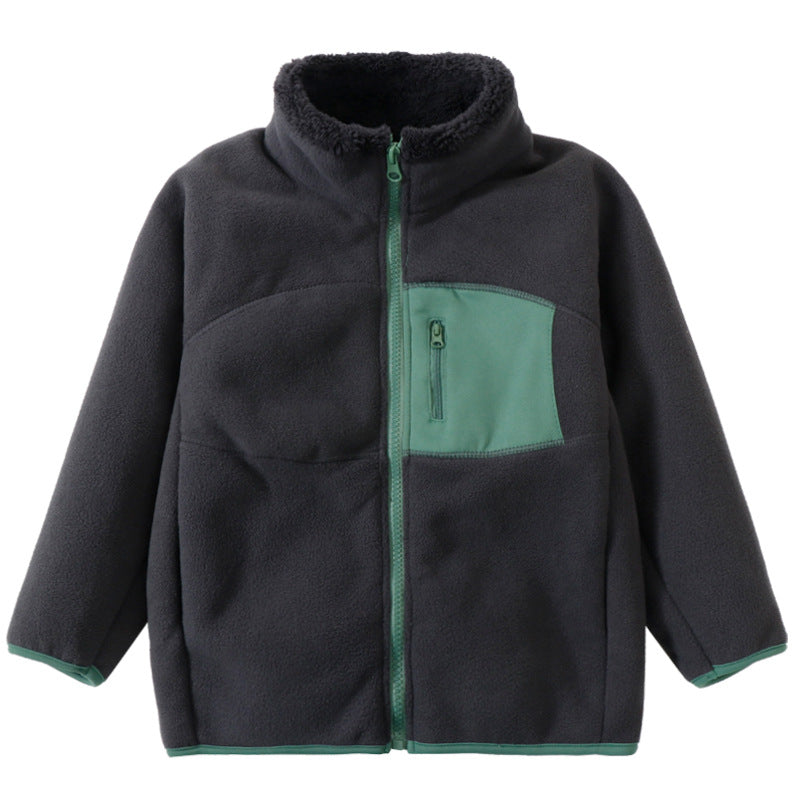 Parents & Kids Matching Fleece Winter Jacket | Double-Sided Plush-110