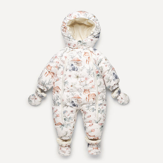 Baby One-Piece Down Jacket | 90% White Duck Down | Extra Thick | 4M–2Y