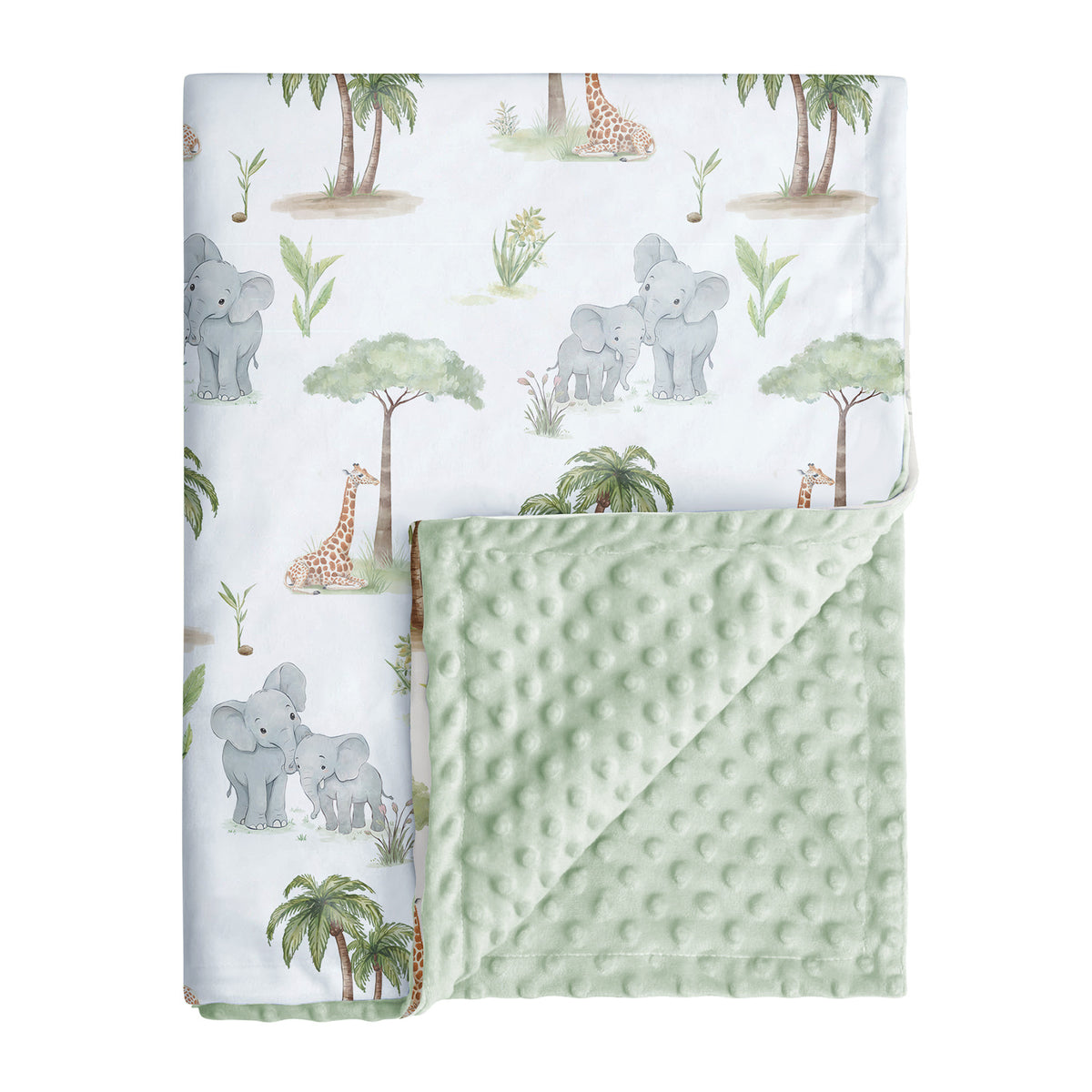 Double-Sided Fleece Baby Blanket-363