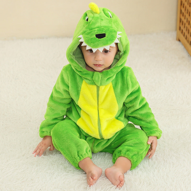 Dinosaur Flannel Onesie Baby Costume-282