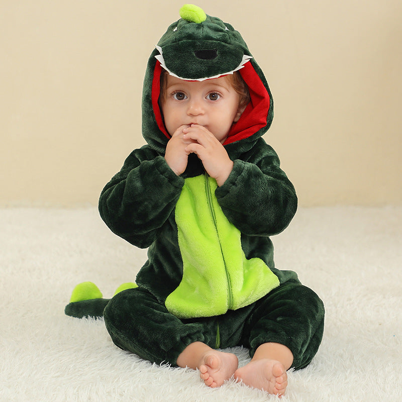 Dinosaur Flannel Onesie Baby Costume-282